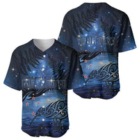 Personalised Matariki Kiwi Baseball Jersey Silver Fern LT01 - Polynesian Pride