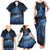 Personalised Matariki Kiwi Family Matching Tank Maxi Dress and Hawaiian Shirt Silver Fern