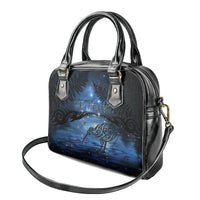 Matariki Kiwi Shoulder Handbag Silver Fern LT01 - Polynesian Pride