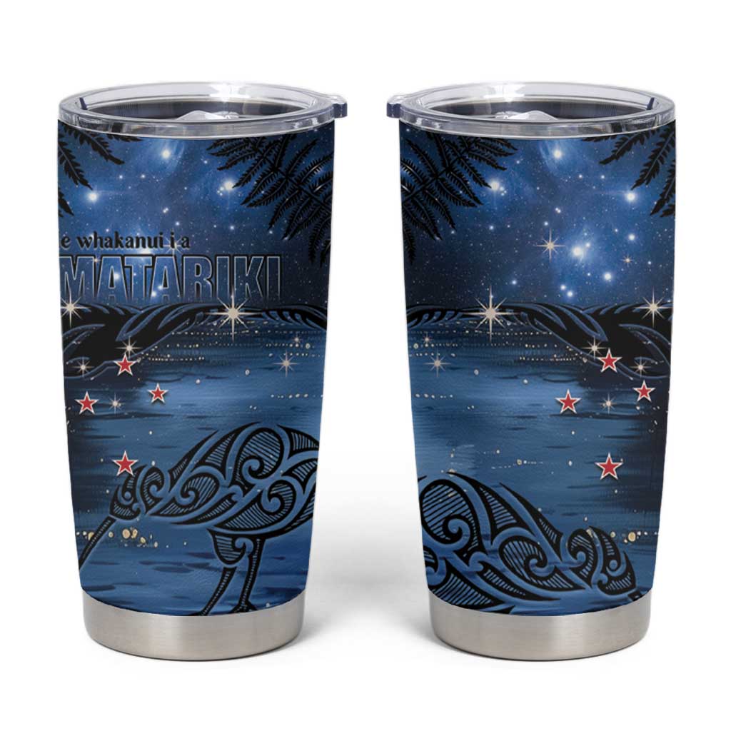 New Zealand Maori Matariki Kiwi Tumbler Cup Silver Fern