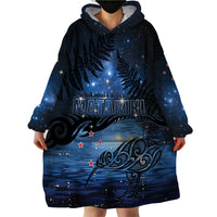 Personalised Matariki Kiwi Wearable Blanket Hoodie Silver Fern LT01 - Polynesian Pride