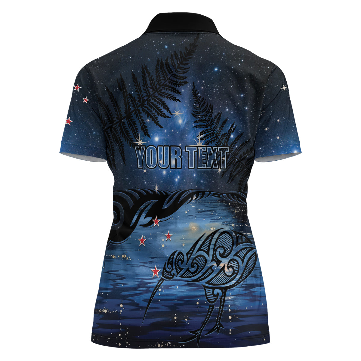 Personalised Matariki Kiwi Women Polo Shirt Silver Fern LT01 - Polynesian Pride