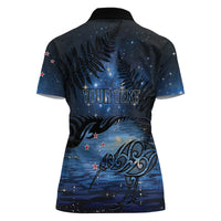 Personalised Matariki Kiwi Women Polo Shirt Silver Fern LT01 - Polynesian Pride