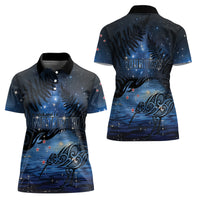Personalised Matariki Kiwi Women Polo Shirt Silver Fern LT01 - Polynesian Pride