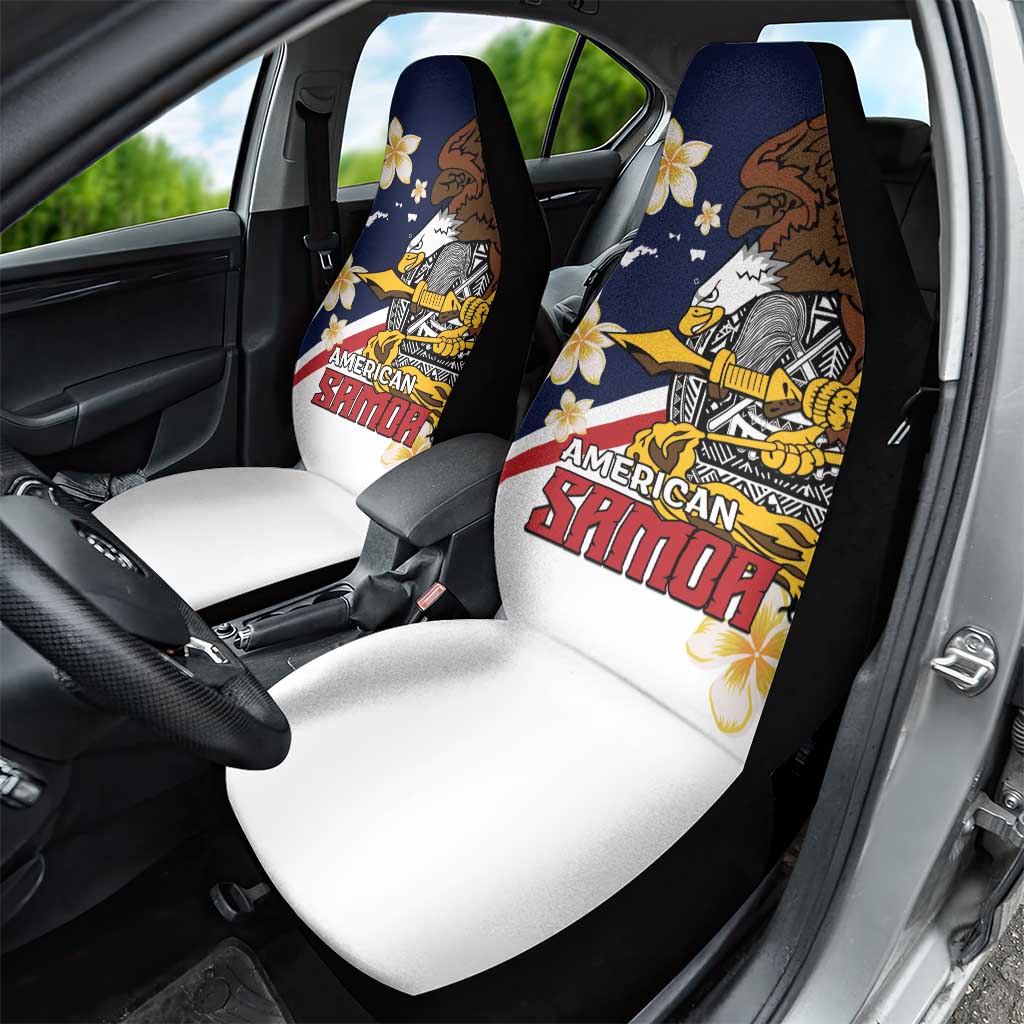 Personalized American Samoa Car Seat Cover Amerika Samoa Bald Eagle LT01 - Polynesian Pride