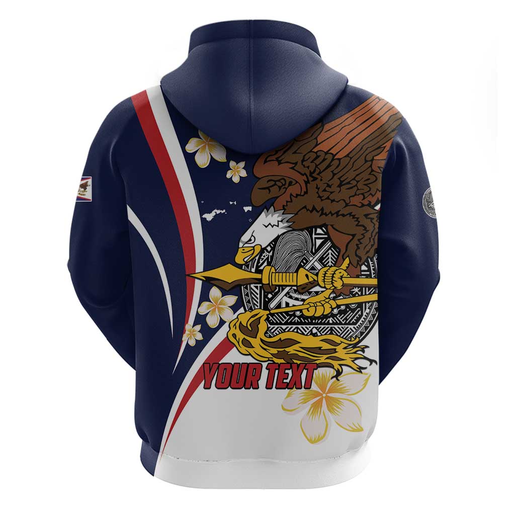 Personalized American Samoa Hoodie Amerika Samoa Bald Eagle LT01 - Polynesian Pride