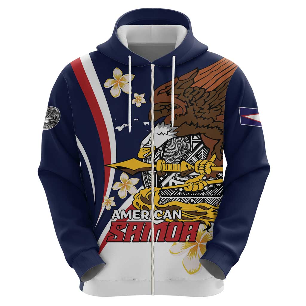 Personalized American Samoa Hoodie Amerika Samoa Bald Eagle LT01 - Polynesian Pride