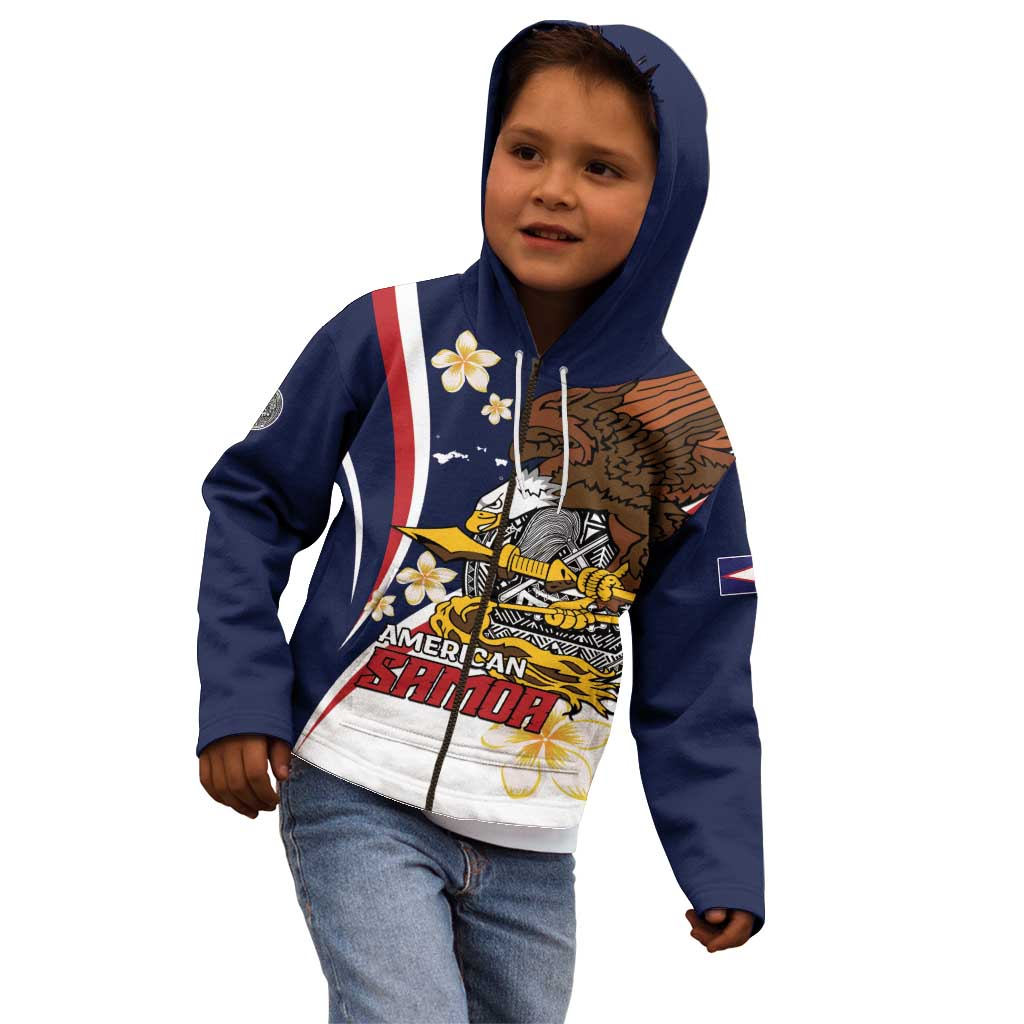 Personalized American Samoa Kid Hoodie Amerika Samoa Bald Eagle LT01 - Polynesian Pride
