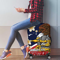 Personalized American Samoa Luggage Cover Amerika Samoa Bald Eagle LT01 - Polynesian Pride