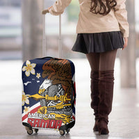 Personalized American Samoa Luggage Cover Amerika Samoa Bald Eagle LT01 - Polynesian Pride