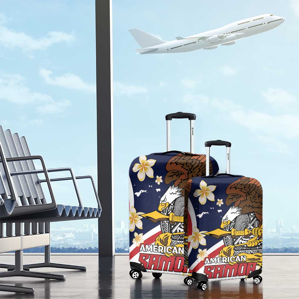Personalized American Samoa Luggage Cover Amerika Samoa Bald Eagle LT01 - Polynesian Pride