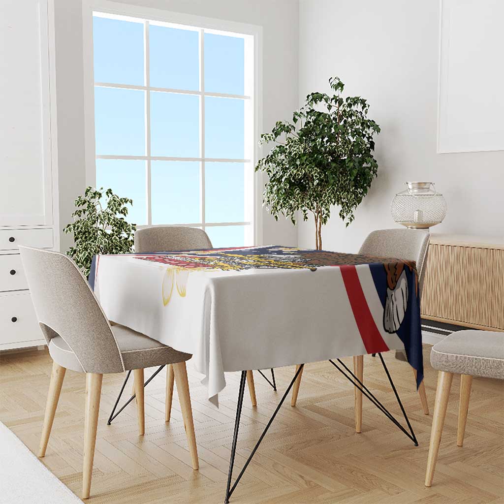 Personalized American Samoa Tablecloth Amerika Samoa Bald Eagle LT01 - Polynesian Pride