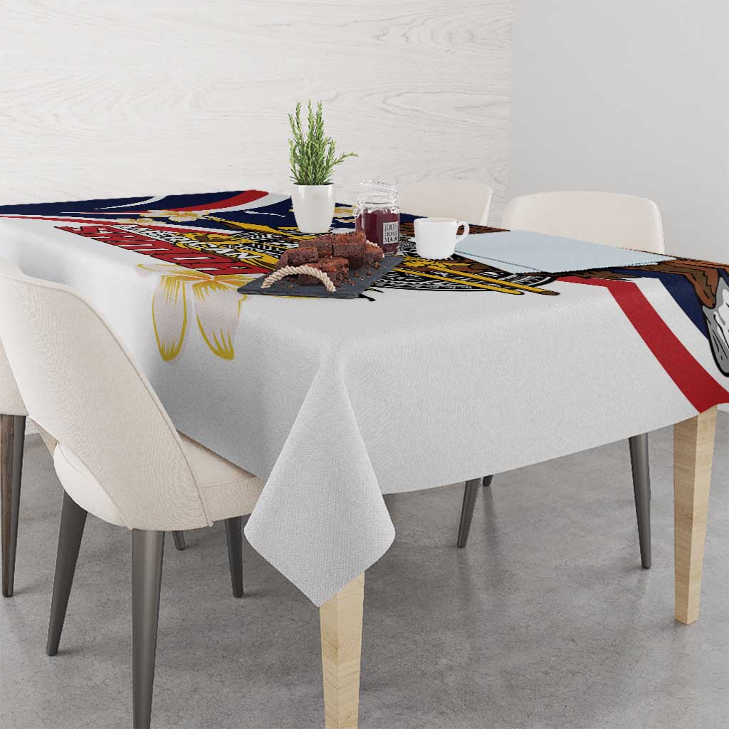 Personalized American Samoa Tablecloth Amerika Samoa Bald Eagle LT01 - Polynesian Pride