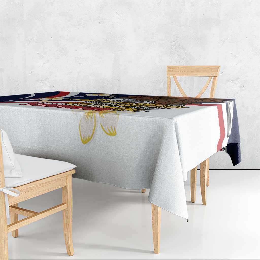 Personalized American Samoa Tablecloth Amerika Samoa Bald Eagle LT01 - Polynesian Pride