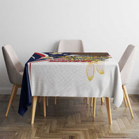 Personalized American Samoa Tablecloth Amerika Samoa Bald Eagle LT01 - Polynesian Pride