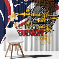 Personalized American Samoa Window Curtain Amerika Samoa Bald Eagle LT01 - Polynesian Pride