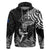 New Zealand Silver Fern Rugby Hoodie Maori Tiki Player With Ta Moko Tribal LT01 Black - Polynesian Pride