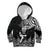 New Zealand Silver Fern Rugby Kid Hoodie Maori Tiki Player With Ta Moko Tribal LT01 Hoodie Black - Polynesian Pride