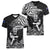 New Zealand Silver Fern Rugby Women V Neck T Shirt Maori Tiki Player With Ta Moko Tribal LT01 - Polynesian Pride