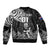 Custom New Zealand Silver Fern Rugby Bomber Jacket Maori Tiki Player With Ta Moko Tribal LT01 - Polynesian Pride