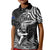 Custom New Zealand Silver Fern Rugby Kid Polo Shirt Maori Tiki Player With Ta Moko Tribal LT01 Kid Black - Polynesian Pride