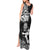 Custom New Zealand Silver Fern Rugby Tank Maxi Dress Maori Tiki Player With Ta Moko Tribal LT01 - Polynesian Pride