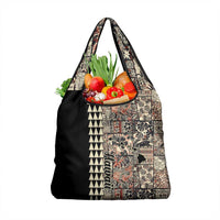 Hawaiian Quilt Grocery Bag Hibiscus Kakau Vintage Style LT01 1-pack One Size Beige - Polynesian Pride