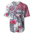 Hawaii Kakau Mix Paisley Pattern Baseball Jersey Polynesian Tropical Unique Style LT01 White - Polynesian Pride