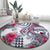 Hawaii Kakau Mix Paisley Pattern Round Carpet Polynesian Tropical Unique Style LT01 - Polynesian Pride