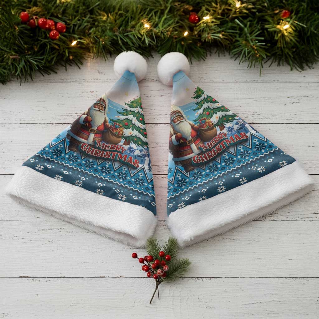 Native American Santa Claus Christmas Santa Hat Merry Christmas 2025 LT01 - Polynesian Pride