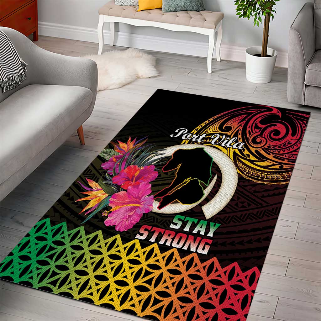 Vanuatu Port Vila Stay Strong Area Rug Long God Yumi Stanap LT01 - Polynesian Pride