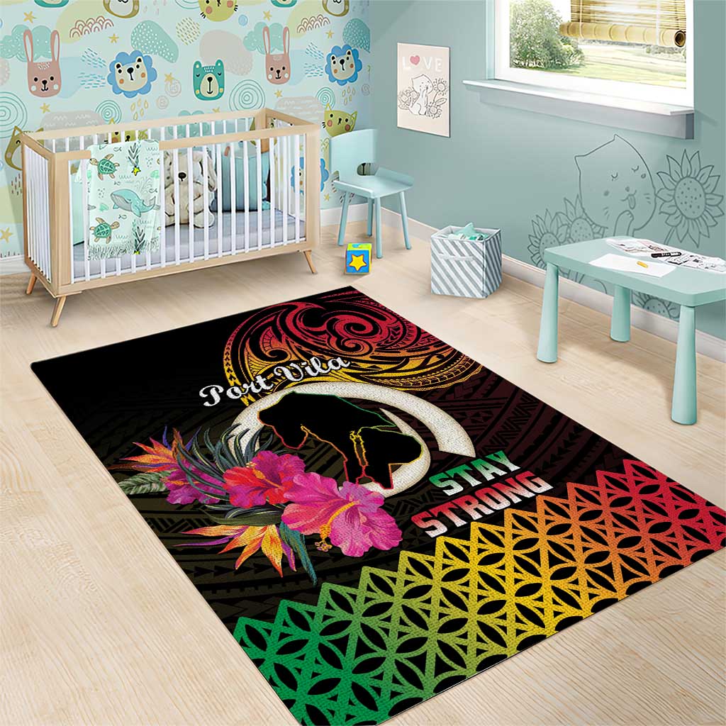 Vanuatu Port Vila Stay Strong Area Rug Long God Yumi Stanap LT01 - Polynesian Pride