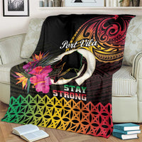 Vanuatu Port Vila Stay Strong Blanket Long God Yumi Stanap LT01 - Polynesian Pride