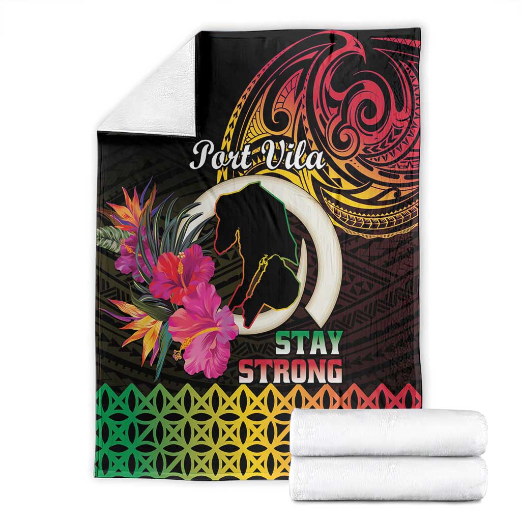 Vanuatu Port Vila Stay Strong Blanket Long God Yumi Stanap LT01 - Polynesian Pride