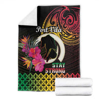 Vanuatu Port Vila Stay Strong Blanket Long God Yumi Stanap LT01 - Polynesian Pride