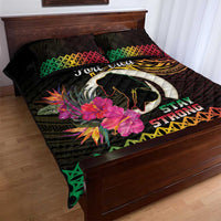 Vanuatu Port Vila Stay Strong Quilt Bed Set Long God Yumi Stanap LT01 - Polynesian Pride