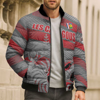 Custom Football 2026 New Caledonia Bomber Puffer Jacket Kagus Come On LT01 - Polynesian Pride