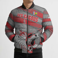 Custom Football 2026 New Caledonia Bomber Puffer Jacket Kagus Come On LT01 - Polynesian Pride