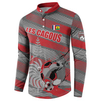 Custom Football 2026 New Caledonia Button Sweatshirt Kagus Come On LT01 - Polynesian Pride