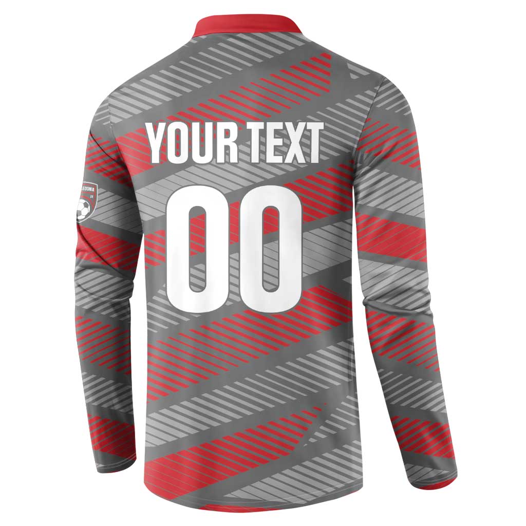 Custom Football 2026 New Caledonia Button Sweatshirt Kagus Come On LT01 - Polynesian Pride