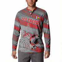 Custom Football 2026 New Caledonia Button Sweatshirt Kagus Come On LT01 - Polynesian Pride