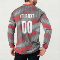 Custom Football 2026 New Caledonia Button Sweatshirt Kagus Come On LT01 - Polynesian Pride