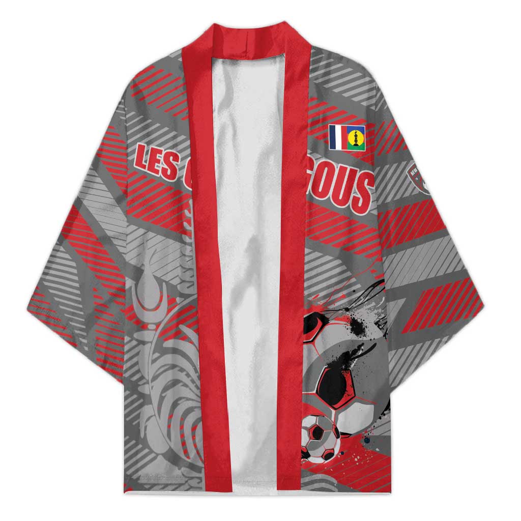 Custom Football 2026 New Caledonia Kimono Kagus Come On LT01 Unisex Gray - Polynesian Pride