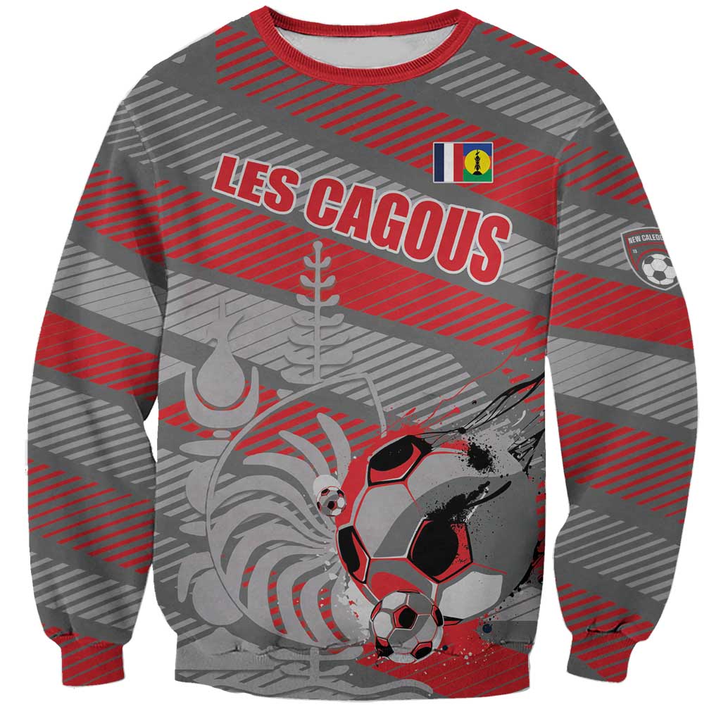 Custom Football 2026 New Caledonia Sweatshirt Kagus Come On LT01 Unisex Gray - Polynesian Pride