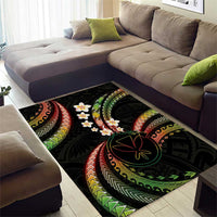 Hawaii Map Kanaka Maoli Area Rug Fantastic Frangipani Reggae LT01 - Polynesian Pride