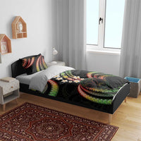 Hawaii Map Kanaka Maoli Bedding Set Fantastic Frangipani Reggae LT01 - Polynesian Pride