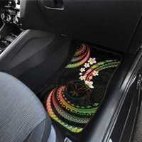 Hawaii Map Kanaka Maoli Car Mats Fantastic Frangipani Reggae LT01 - Polynesian Pride