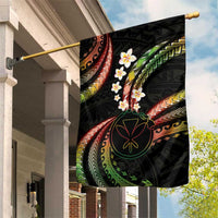 Hawaii Map Kanaka Maoli Garden Flag Fantastic Frangipani Reggae LT01 House Flag Reggae - Polynesian Pride