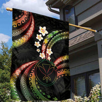 Hawaii Map Kanaka Maoli Garden Flag Fantastic Frangipani Reggae LT01 - Polynesian Pride