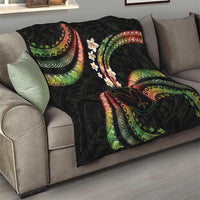Hawaii Map Kanaka Maoli Quilt Fantastic Frangipani Reggae LT01 - Polynesian Pride